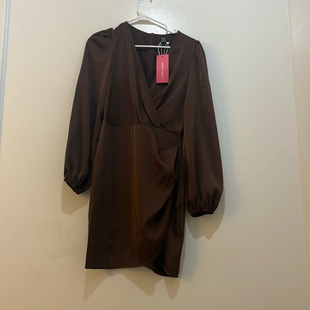 SHEIN lantern sleeve dress